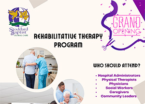 Grand Opening! Rehab Therapy Program banner